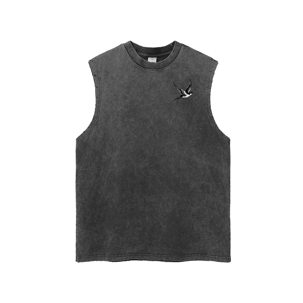 Swallow Frayed Hem Tank