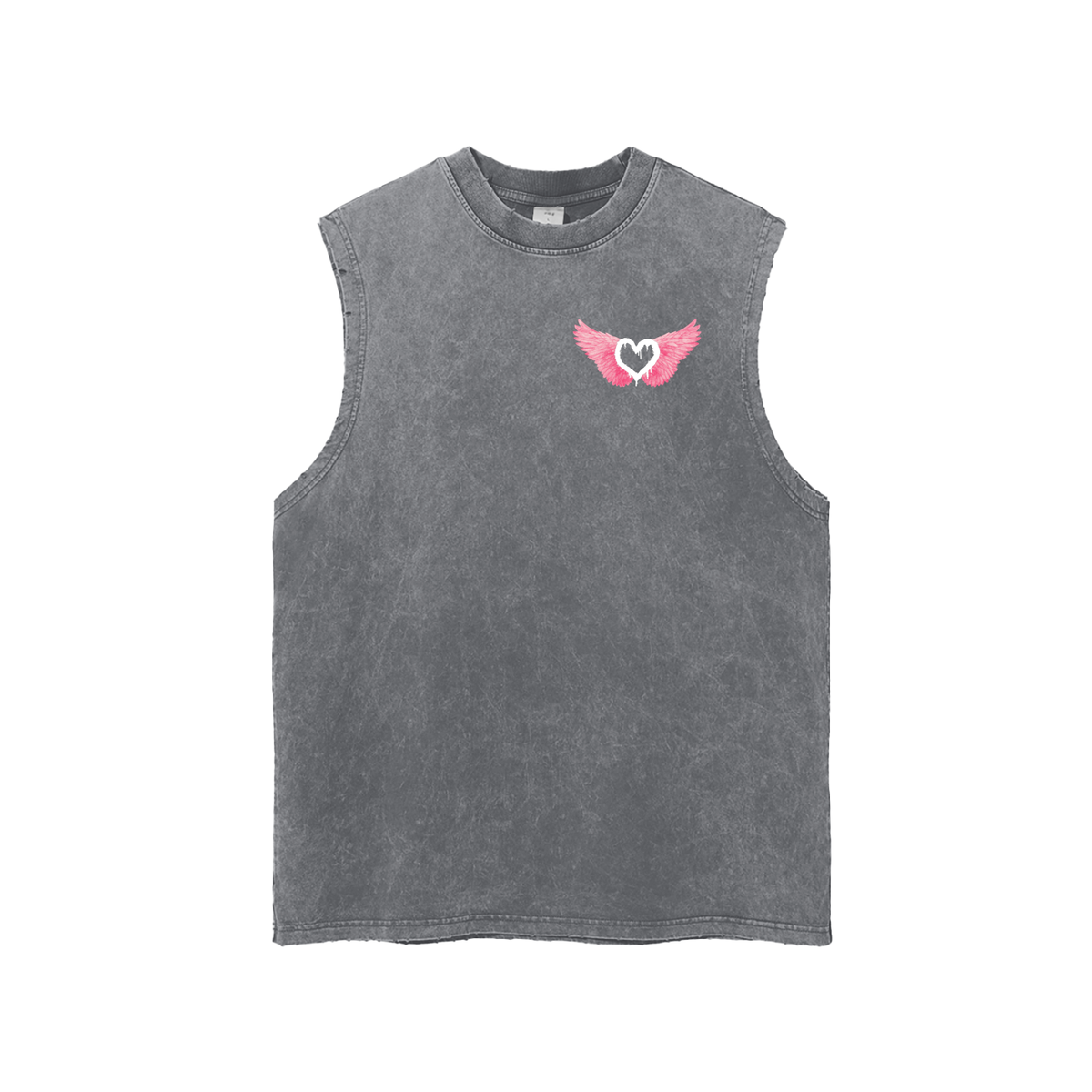 Wings Frayed Hem Tank