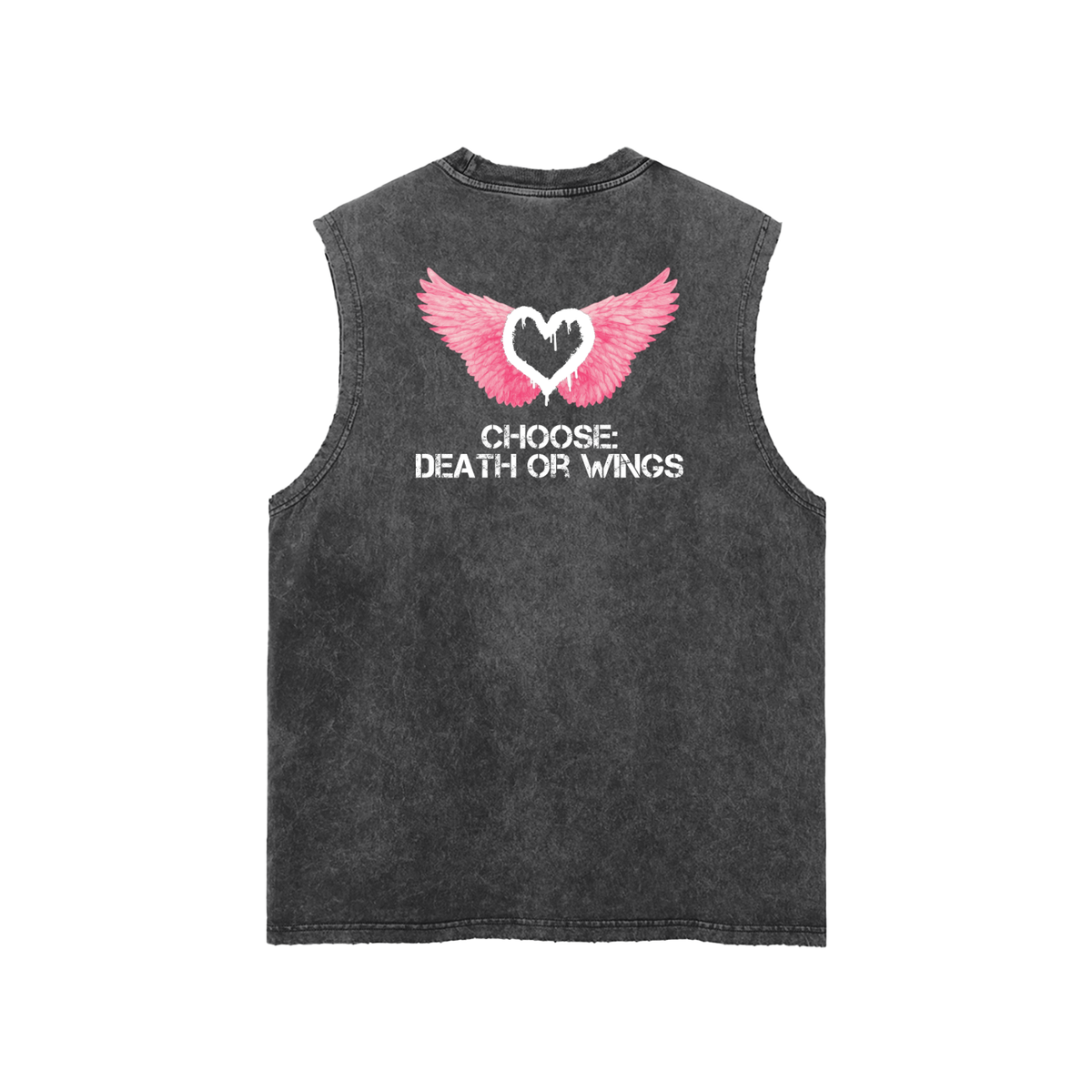 Wings Frayed Hem Tank
