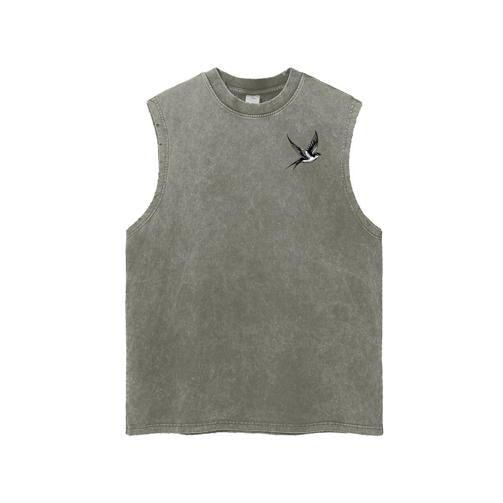 Swallow Frayed Hem Tank