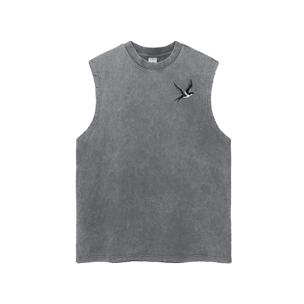 Swallow Frayed Hem Tank